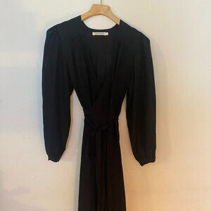 Christy Dawn Black Silk Elsa Dress Size M